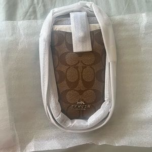 Coach brand new cell phone wallet crossbody